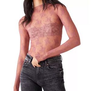 NWT Free People Pink Layering Top